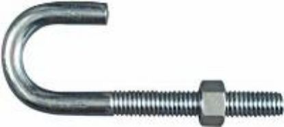 Picture of 3/8" x 3-3/4 Zinc J-Bolt