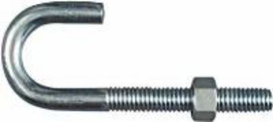 Picture of 3/8" x 3-3/4 Zinc J-Bolt