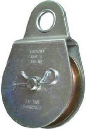 Picture of Rope-Pulley Fixed-Eye Zinc-Plated 3" 650 Lb