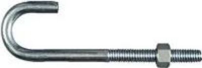 Picture of 3/8" x 5" Zinc J-Bolt