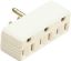 Picture of Plug-In Triple-Tap Outlet-Adapter White