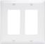 Picture of White 2-Gang Decor Wall-Plate