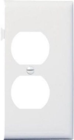 Picture of Duplex End Section White Wall-plate