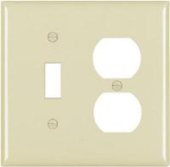 Picture of Combination-Toggle-Duplex Receptacle Wall-Plate