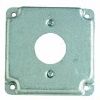 Picture of Square Electrical-Box-Cover Steel 4" 1/2" Rise Single-Receptacle 1.406 Diameter