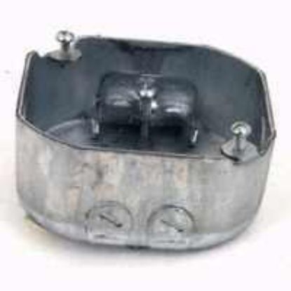 Picture of Electrical-Box Octagon 4" x 1-1/2" 4 Non-Metallic Clamps 1/2" Knockouts