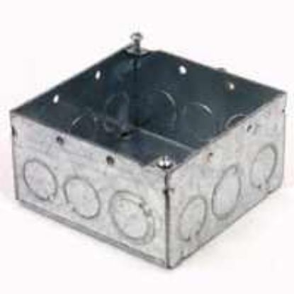 Picture of Electrical-Box Square-Box Welded 4" x 2-1/8" Deep