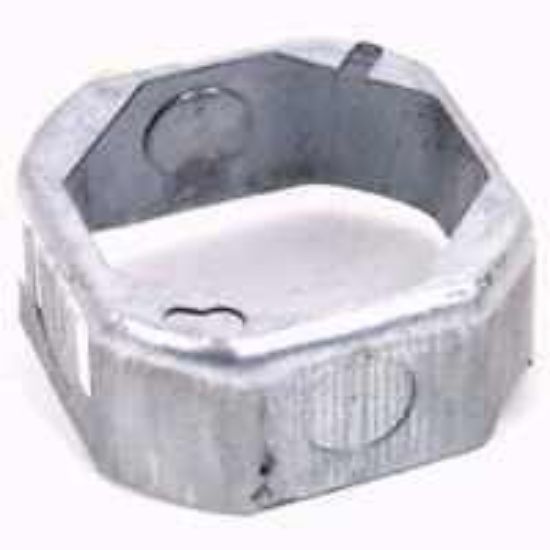 Picture of Octagon-box-extension-ring 1/2"-3/4"-ko 4" X 1-1/2"
