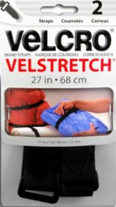 Picture of 1" x 27" Black Stretch Straps