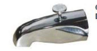 Picture of Chrome-Plated BRASS Tub-Spout With-Diverter