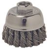 Picture of Cup Wire-Wheel-Brush Knotted-Wire Extra Coarse 2-3/4" 5/8-11 Unified-Coarse-Thread Arbor Hole