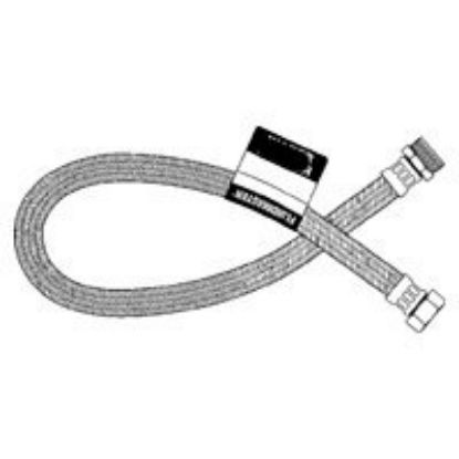 Picture of 3/4"-FIP X 3/4"-FIP X 18 Water-Heater Connector Braided Stainless-Steel