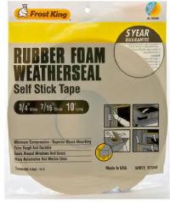 Picture of Weather-Seal Foam-Tape White 3/4" x 7/16" x 10"