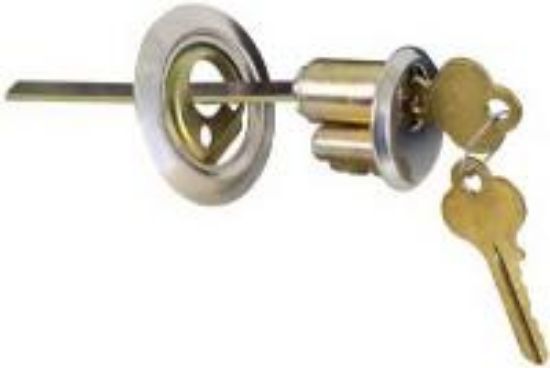 Picture of Rim-Cylinder Garage-Door Dead-Bolt Chrome