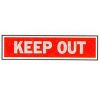 Picture of 2" x 8" Red Keep Out Sign