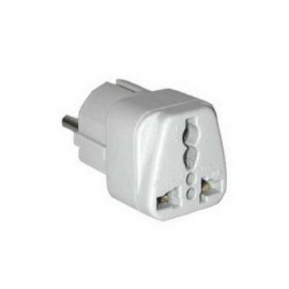 Picture of Grounded Adapter Plug For Europe Middle East Part Of Africa Asia & Caribbean Not Italy Or Switzerlan...