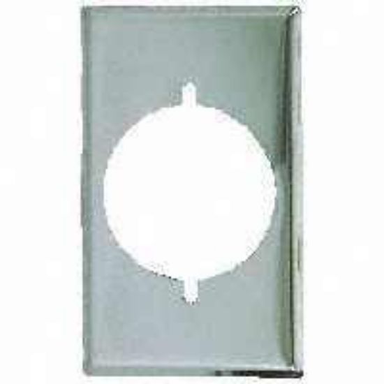 Picture of Wall-plate Single-outlet Steel Chrome 2.15"