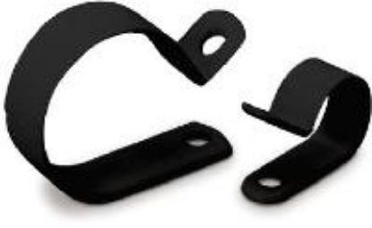 Picture of Polypropylene-clamp 1/4" Black 18/pack