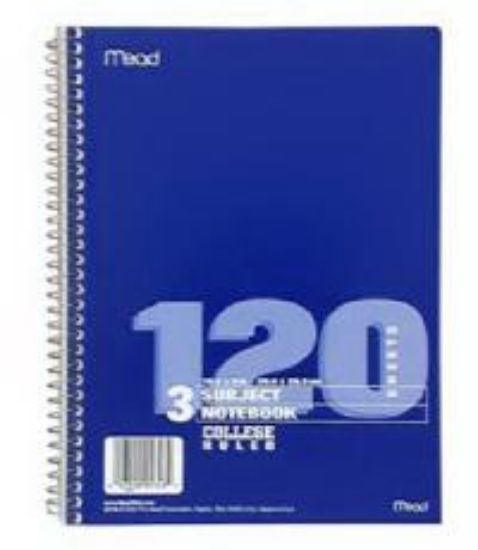 Picture of Notebook Divided 3 Subject 120-Page