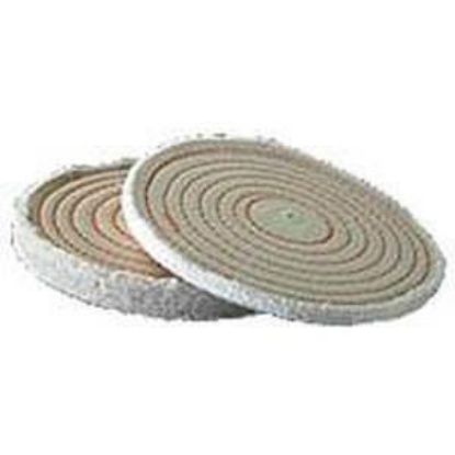 Picture of 4" Muslin Spiral Sewn Buffing Wheel