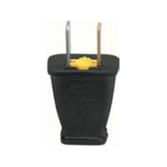 Picture of Electrical-Plug 15-Amp 125-Volt Black Plastic Replacement