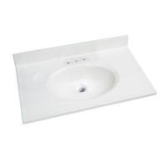 Picture of 31 x 19 WHT/WHT Vanity Top