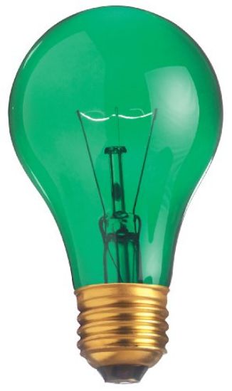 Picture of Light-Bulb A-19 Transparent Green
