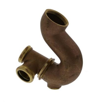 Picture of 2" x 1-1/2" Swing Tee Trap rough-Brass With-Clean-Out