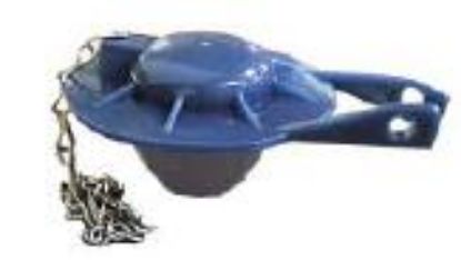 Picture of "ULTRA-BLUE" Toilet-Flapper W/CHAIN