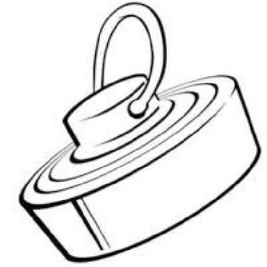 Picture of Sink-Stopper Vinyl With-Ring 1-1/4"
