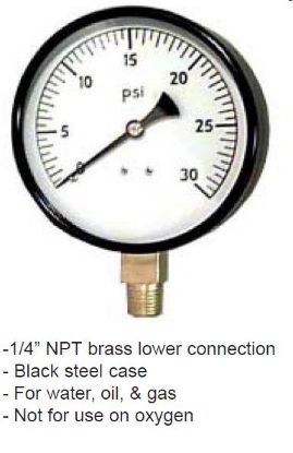 Picture of 2" 100# Pressure-Gauge