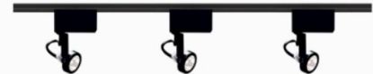 Picture of MR-16 Black Gimbal-Ring Track-Light-Kit
