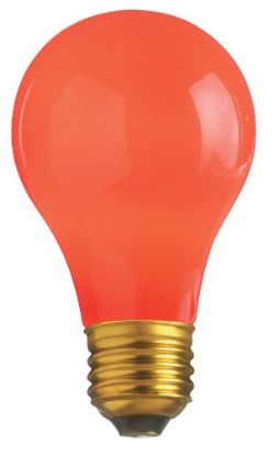 Picture of Light-Bulb A-19 Ceramic-Red