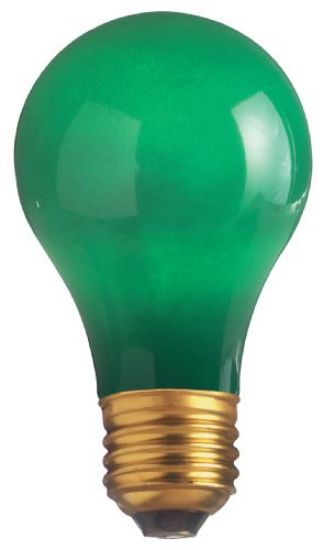 Picture of Light-Bulb A-19 Ceramic-Green 130 Volt