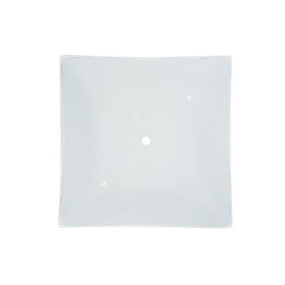 Picture of White Square Bent Glass 14"