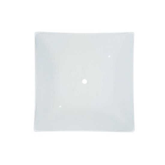 Picture of White Square Bent Glass 14"