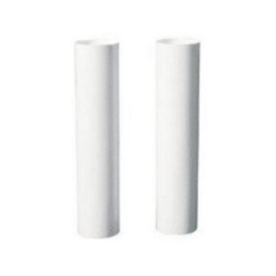 Picture of 2 - 4" White Plastic Candelabra Candle Covers