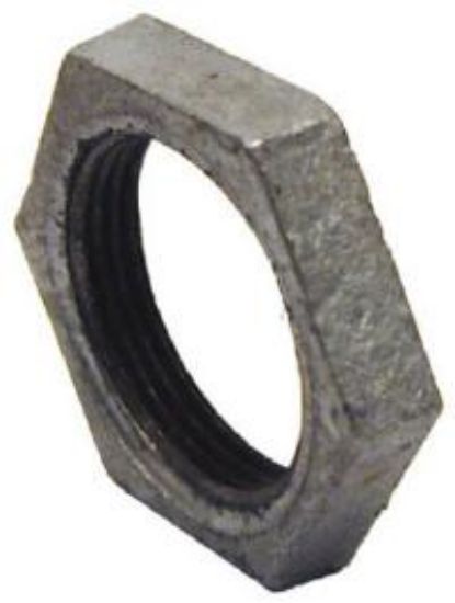 Picture of Galvanized Steel Hex Lock-Nut 1"