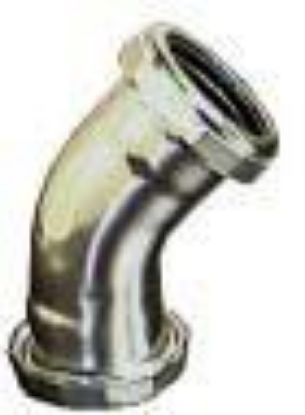 Picture of 1-1/2" Slip-Joint-Fitting Double-Slip 45° Chrome-Plated