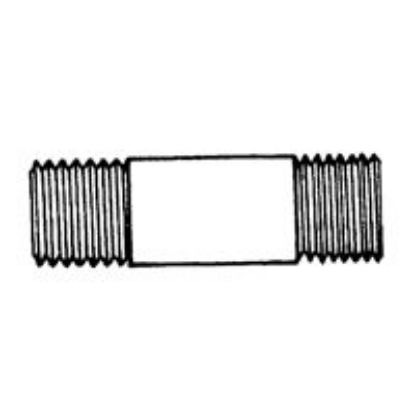 Picture of Pipe-Nipple Chrome-Plated 3/8" x 3-1/2"