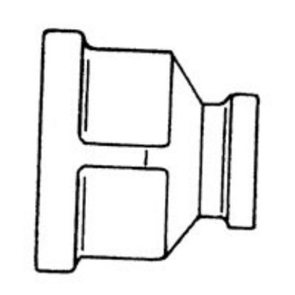 Picture of Chrome Coupling 1/2" x 3/8"