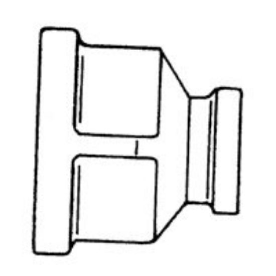 Picture of Chrome Coupling 1/2" x 3/8"