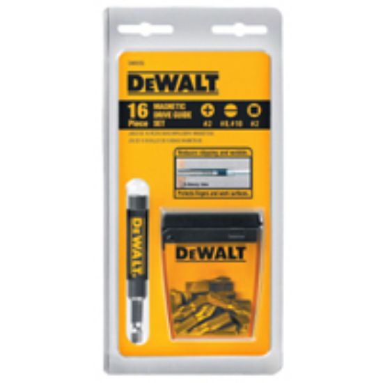 Picture of Compact Magnetic Drive Guide w/ 10 #2 Phillips-Drive Screwdriver-Bit Tips (10 unit clipstrip)