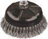 Picture of 4" Knotted-Wire Cup-Brush Carbon-steel 5/8"-11 Arbor