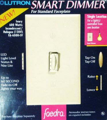 Picture of Faedra Smart Lighting-Dimmer 600W Single-Pole Ivory