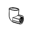 Picture of 3/4" X 1/2" 90° REDUCING Elbow S X FPT Schedule-40 PVC