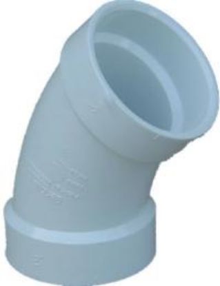 Picture of PVC-Plumbing Schedule-40 DWV-Rated 1/8 Bend 1-1/2"