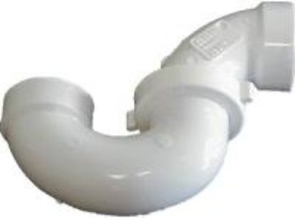 Picture of PVC-Plumbing Schedule-40 DWV-Rated P-Trap 1-1/2" H X H With Plastic-Nut Union