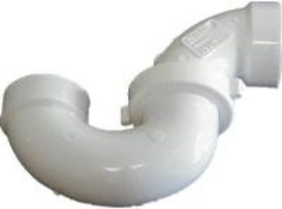 Picture of PVC-Plumbing Schedule-40 DWV-Rated P-Trap 1-1/2" H X H With Plastic-Nut Union