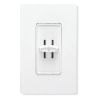 Picture of 300W Lighting-Dimmer Slide-Type White Dual-Single Pole